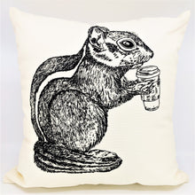 Charger l'image dans la galerie, Housse de coussin <em>Caffeinated Chipmunk</em>