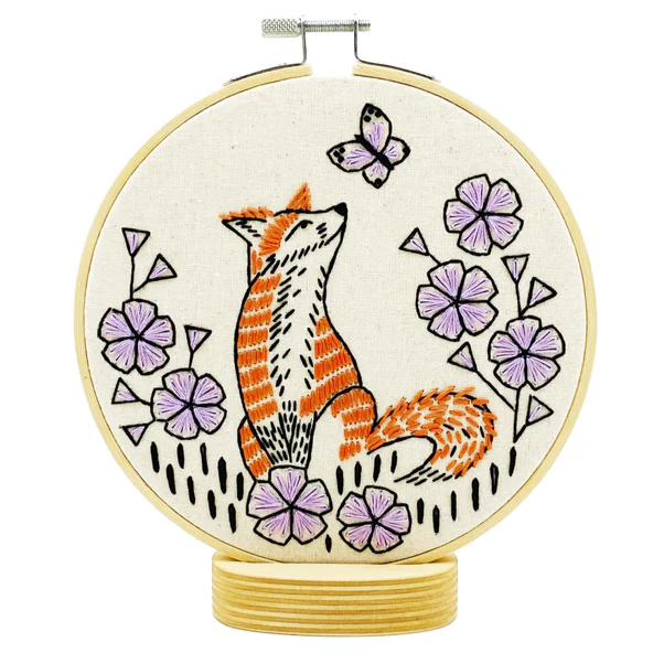 “Fox in Phlox” Embroidery Kit