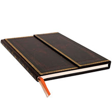 Load image into Gallery viewer, Black Moroccan - Grande Unlined Wrap Journal
