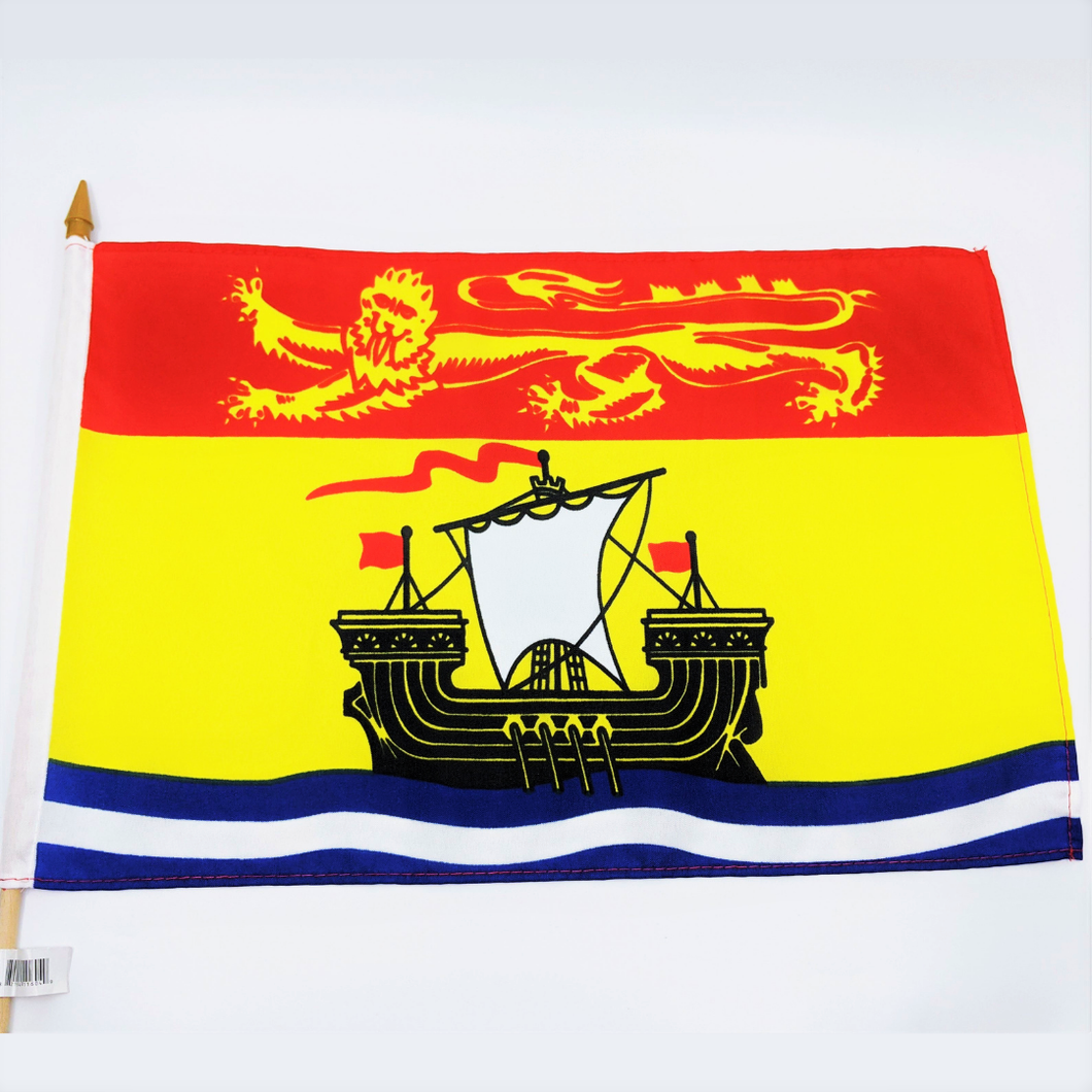 New Brunswick Flag On Pole