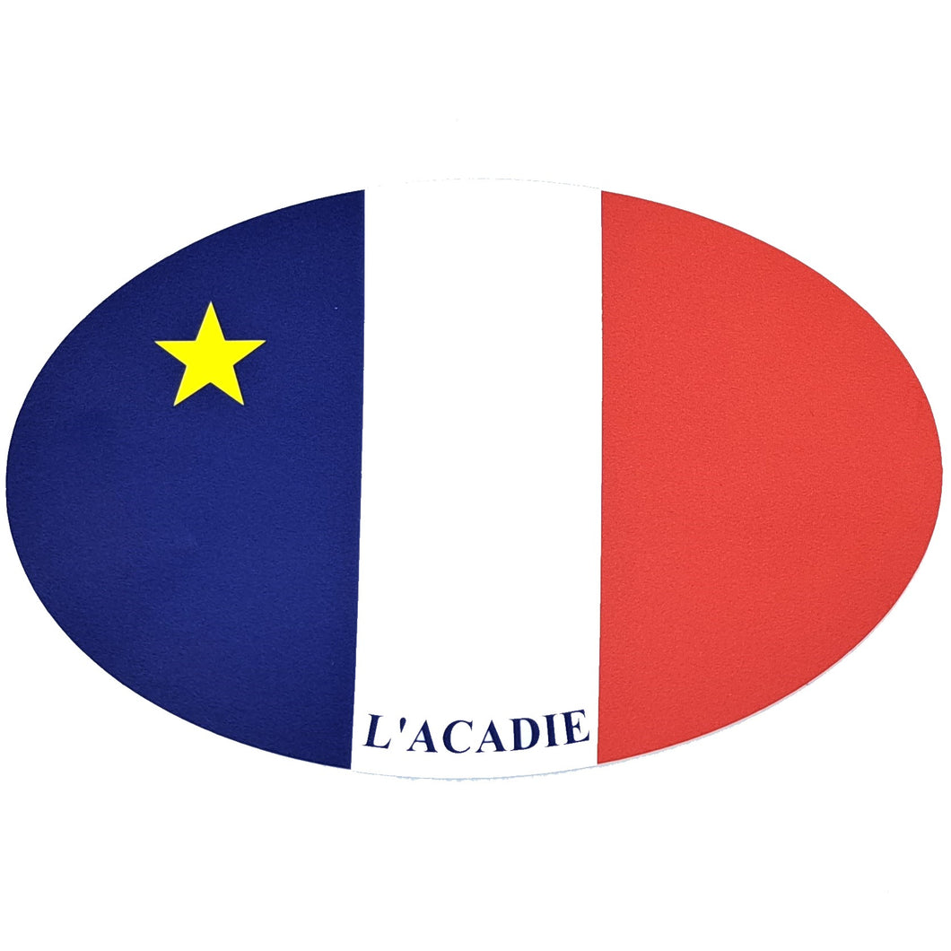 Autocollant drapeau acadien