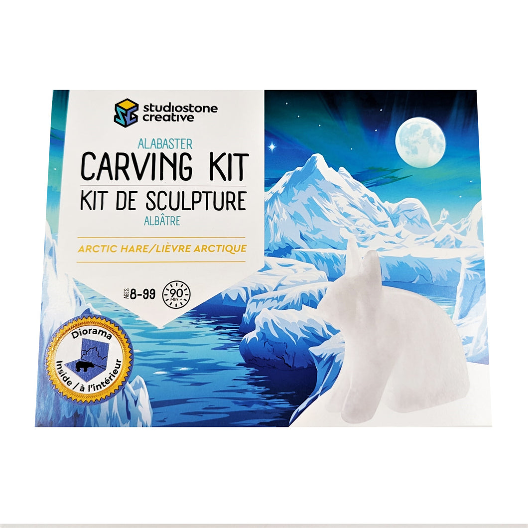 Arctic Hare Alabster Carving Kit