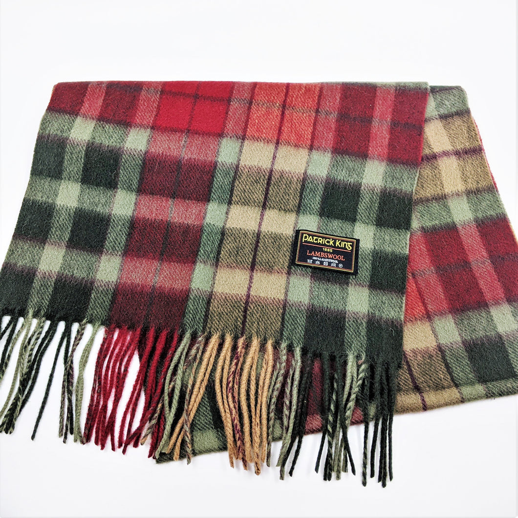 Écharpe en laine d'agneau tartan <em>Autumn Buchanan</em>