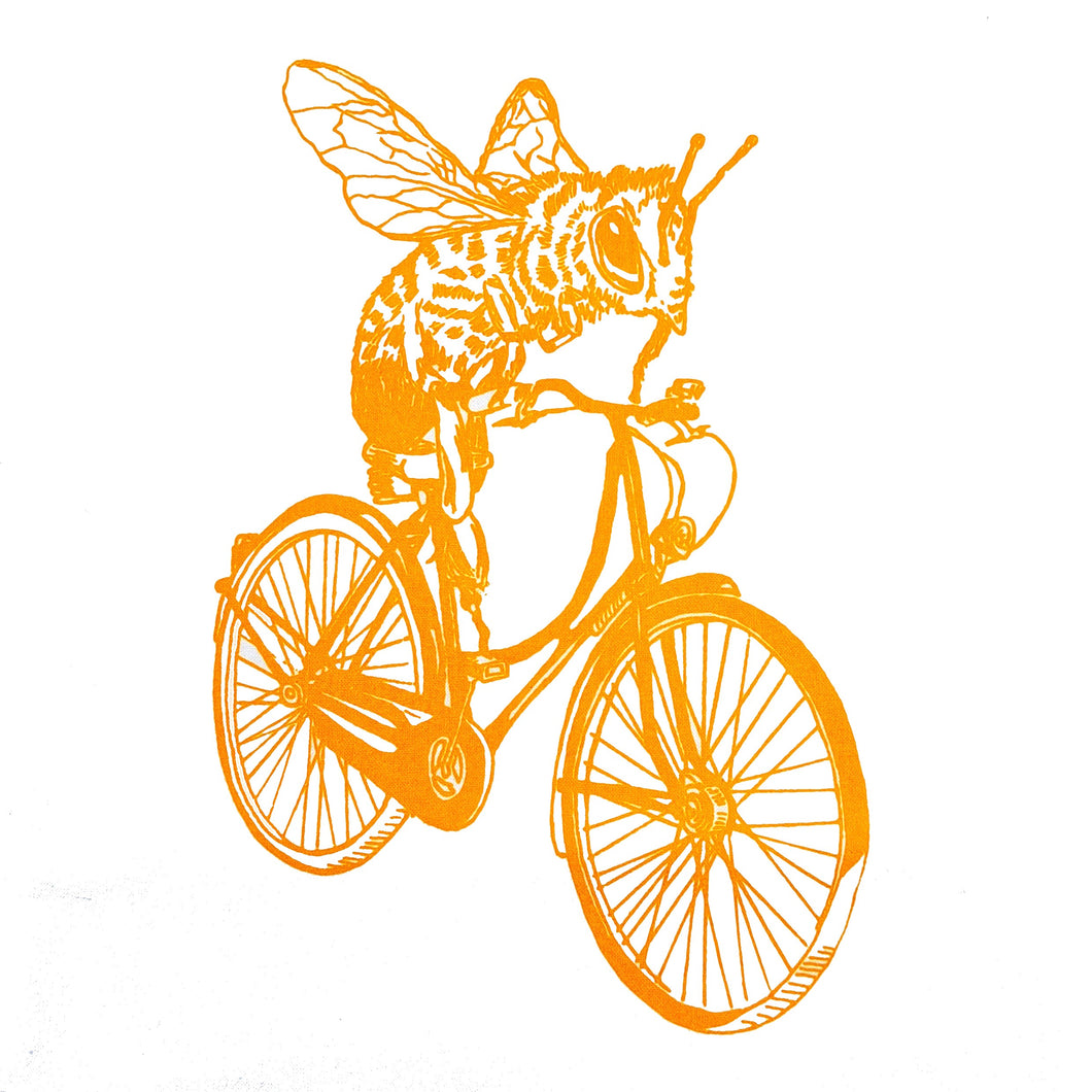 Bee-Cyclette Tea Towel