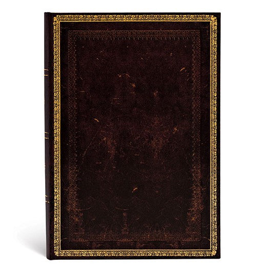 Black Moroccan - Midi Lined Journal