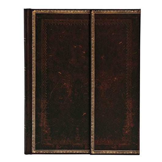 Black Moroccan - Ultra Unlined Wrap Journal