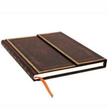 Load image into Gallery viewer, Black Moroccan – Ultra Lined Wrap Journal
