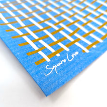 Load image into Gallery viewer, Blue Basket Weave Sponge Cloth
