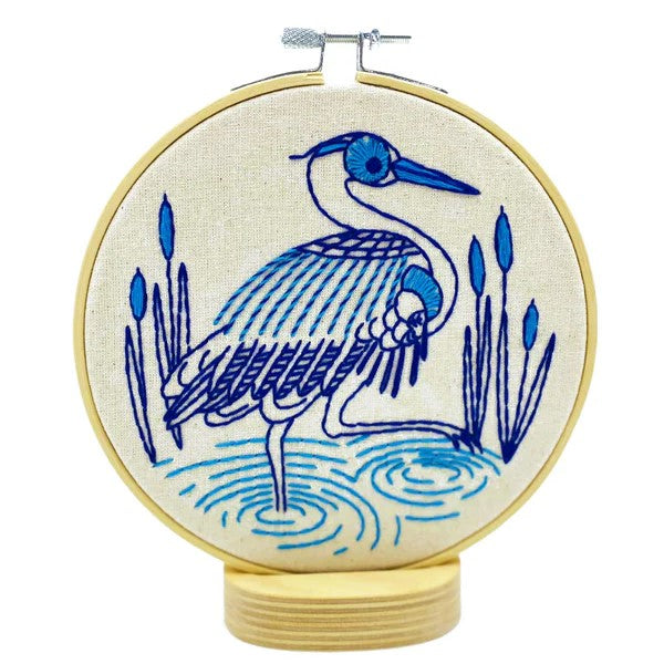 <em>Blue Heron</em> kit de broderie