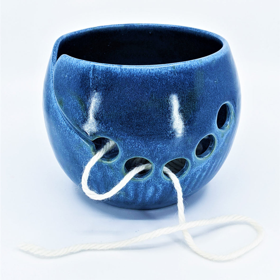 Blue Yarn Bowl