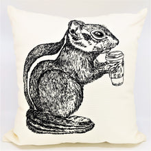 Load image into Gallery viewer, Caffeinated Chipmunk Cushion Cover
