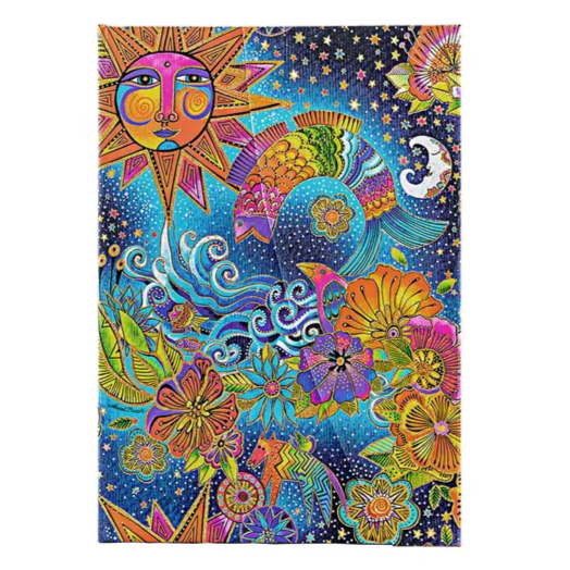 Celestial Magic - Midi Unlined Wrap Journal