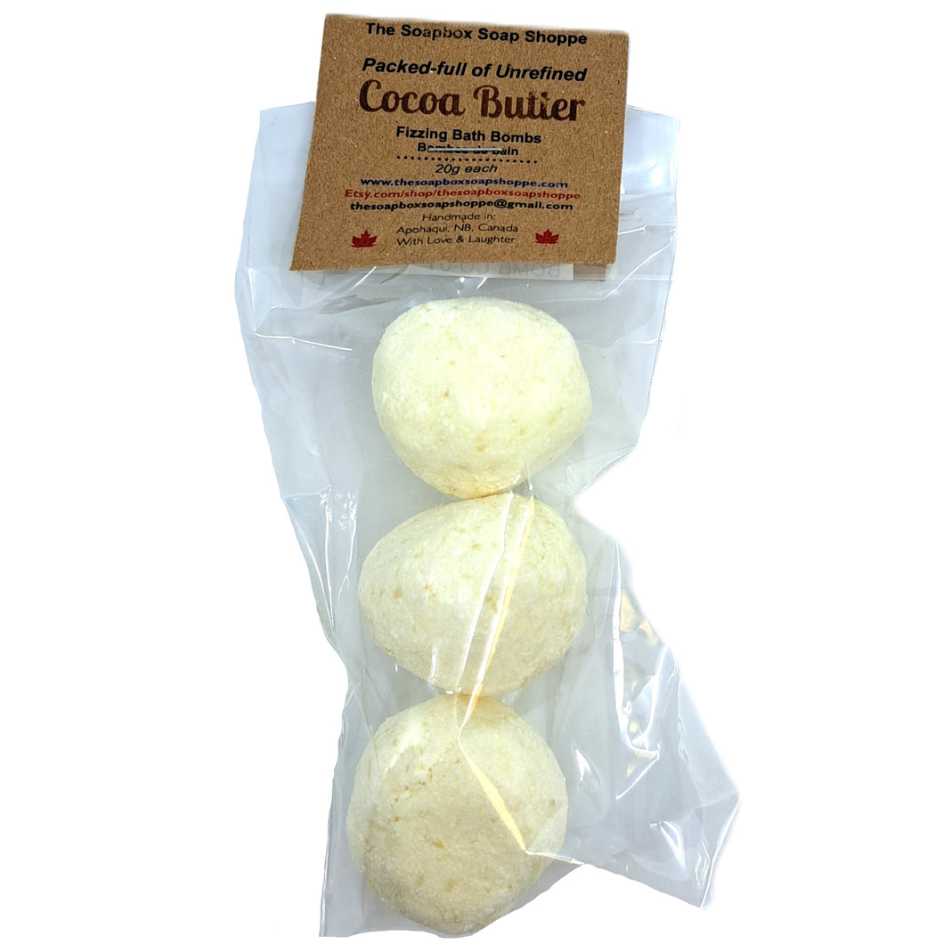 Bombes de bain <em>Cocoa Butter</em> (3 pièces)