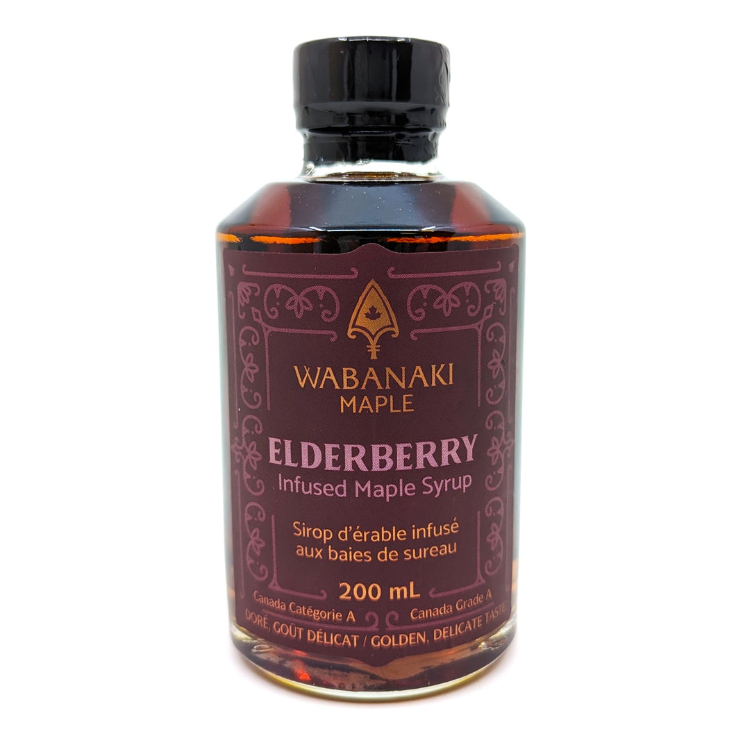 Sirop d’érable <em>Wabanaki</em> relevéde baie de sureau