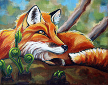 Load image into Gallery viewer, Fiddlehead Fox Notecard
