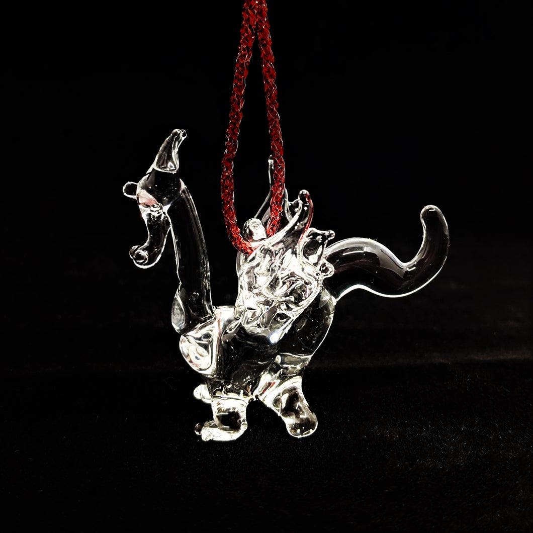 Glass Dragon Ornament