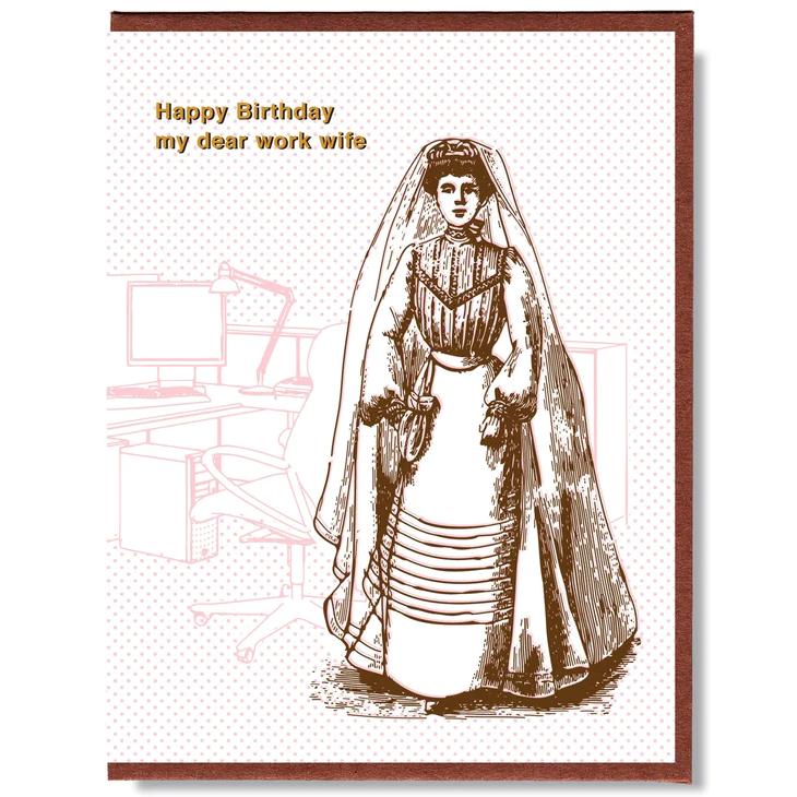 Carte <em>Happy Birthday – Work Wife</em>