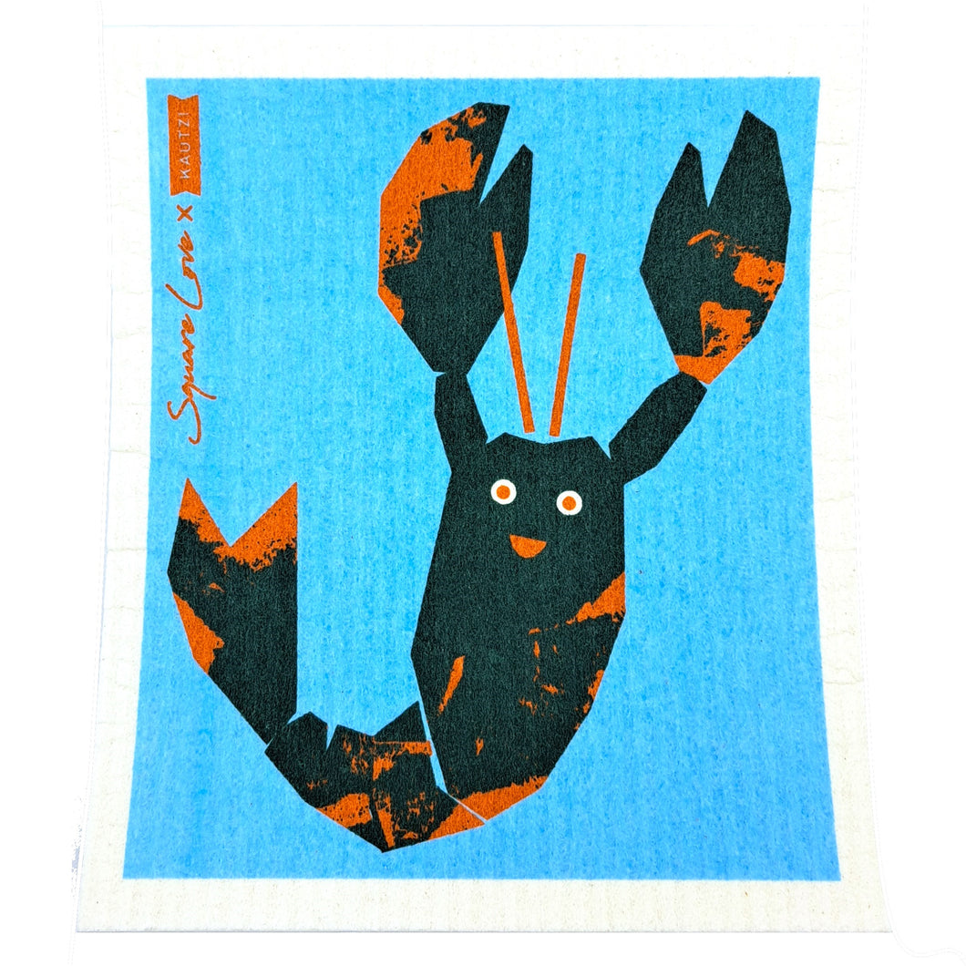 Happy Lobster Sponge Cloth