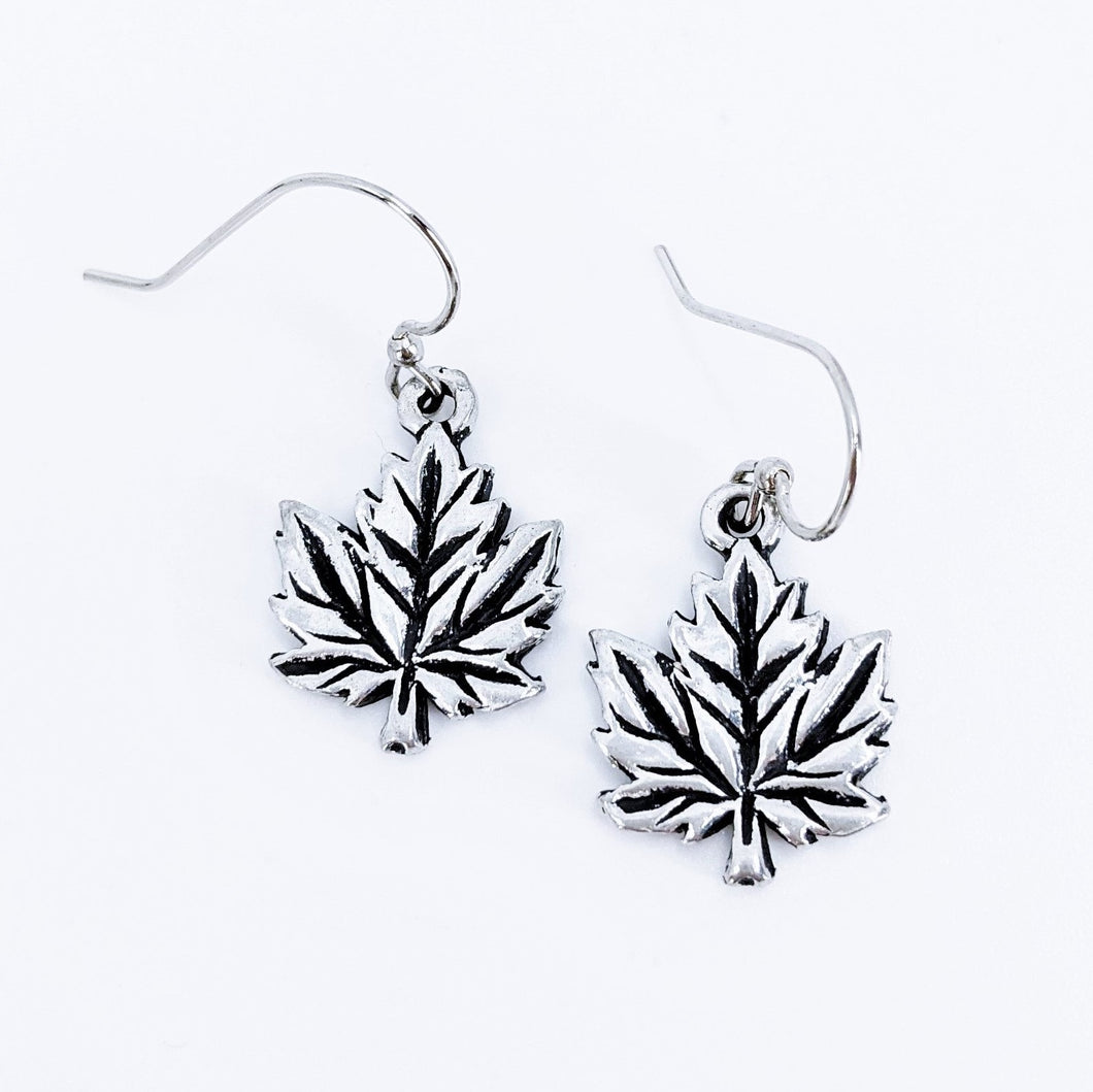 Boucles d’oreilles <em>Feuilles d’érable</em>