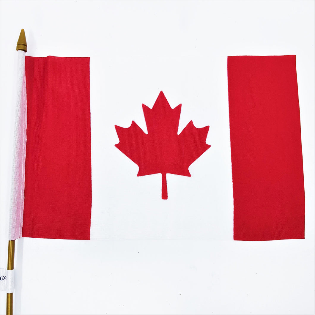 Medium drapeau national du Canada avec mât
