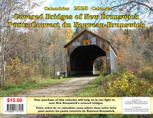 Load image into Gallery viewer, New Brunswick Covered Bridges Calendar (2025)
