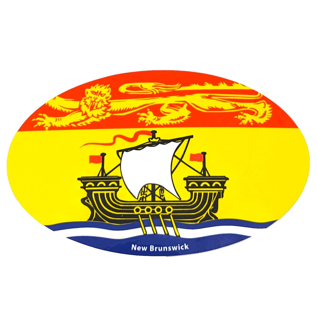 New Brunswick Flag Bumper Sticker