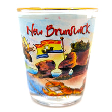 Load image into Gallery viewer, New Brunswick Watercolour Shot Glass
