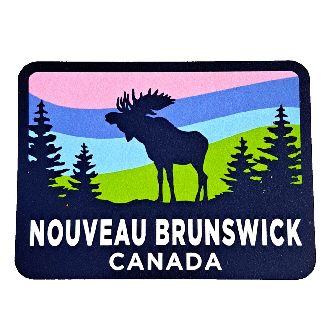 Autocollant <em>Nouveau Brunswick Twilight Moose</em>