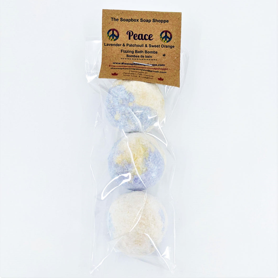 Peace Bath Bombs (3 Pack)