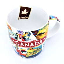 Charger l&#39;image dans la galerie, Tasse en porcelaine avec collage du Canada et boîte
