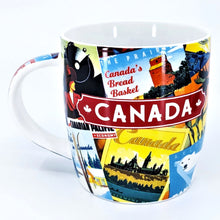 Charger l&#39;image dans la galerie, Tasse en porcelaine avec collage du Canada et boîte
