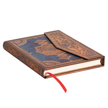 Load image into Gallery viewer, Safavid Indigo – Midi Unlined Wrap Journal
