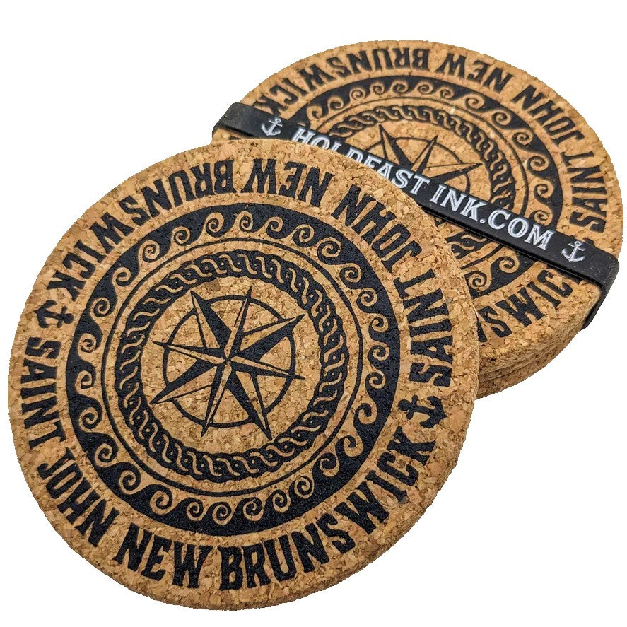 Saint John Compass Rose Coaster Set