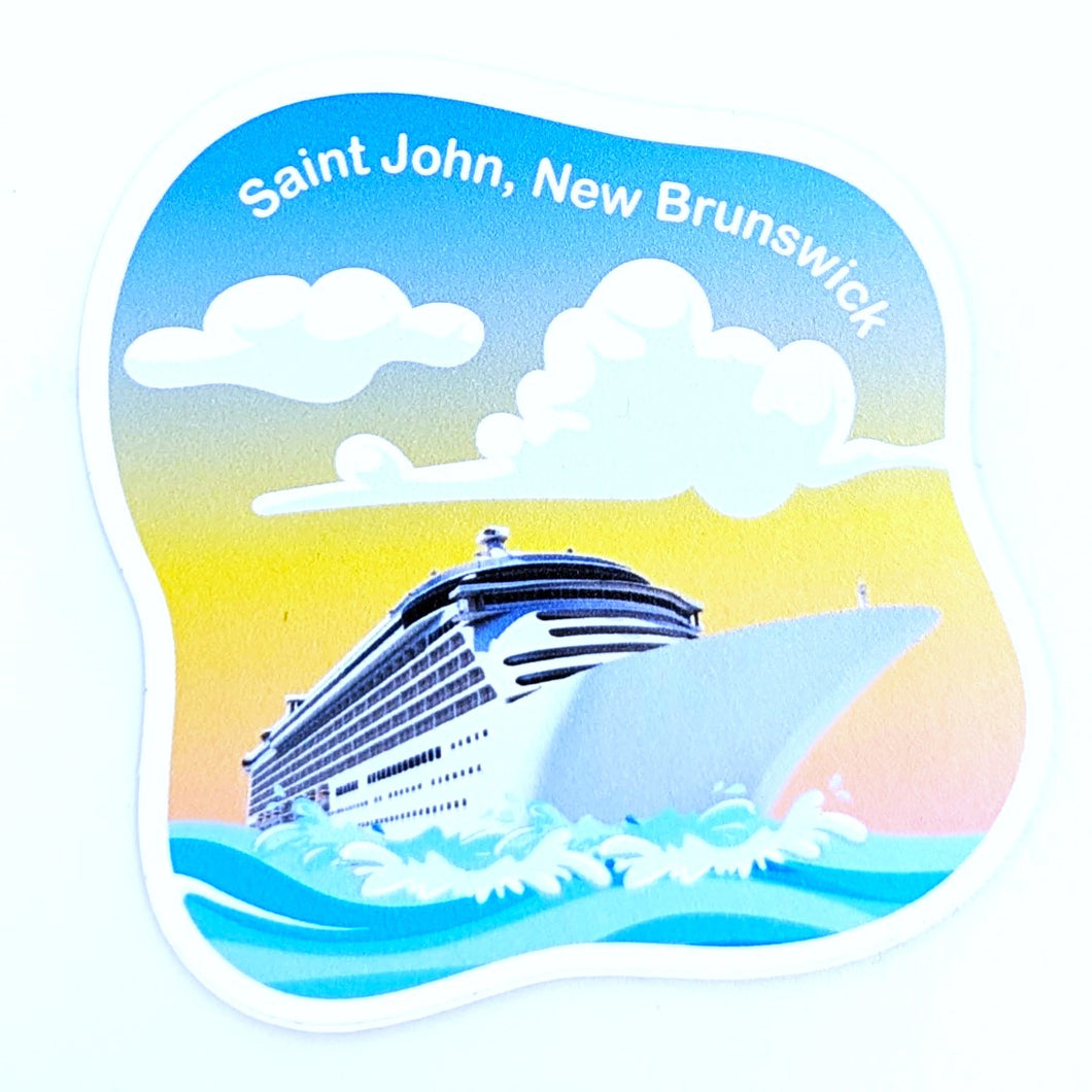 Autocollant <em>Saint John Cruise Ship</em>