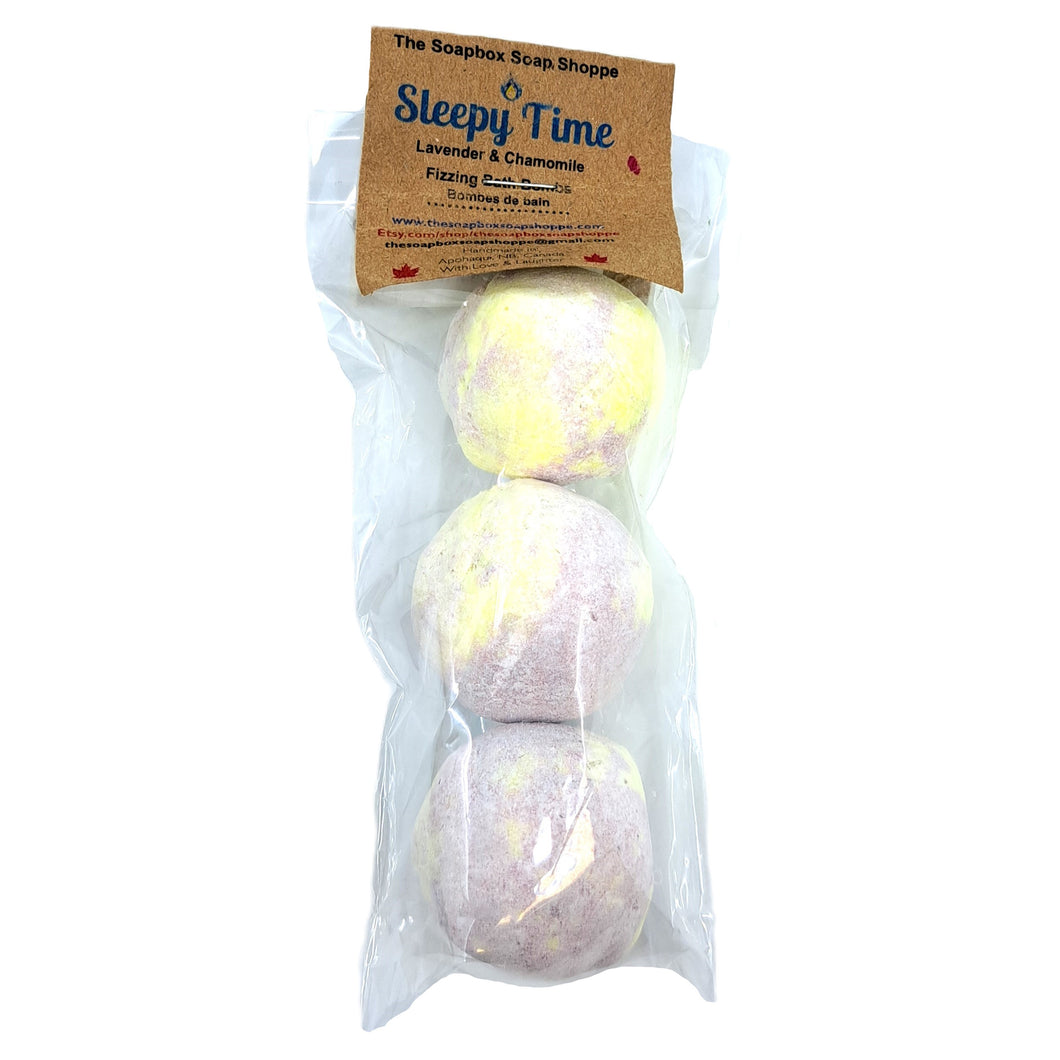 Bombes de bain <em>Sleepy Time</em> (3 pièces)