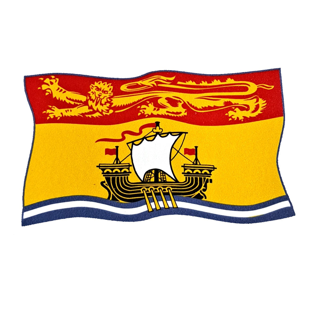 Autocollant <em>Waving New Brunswick Flag</em>