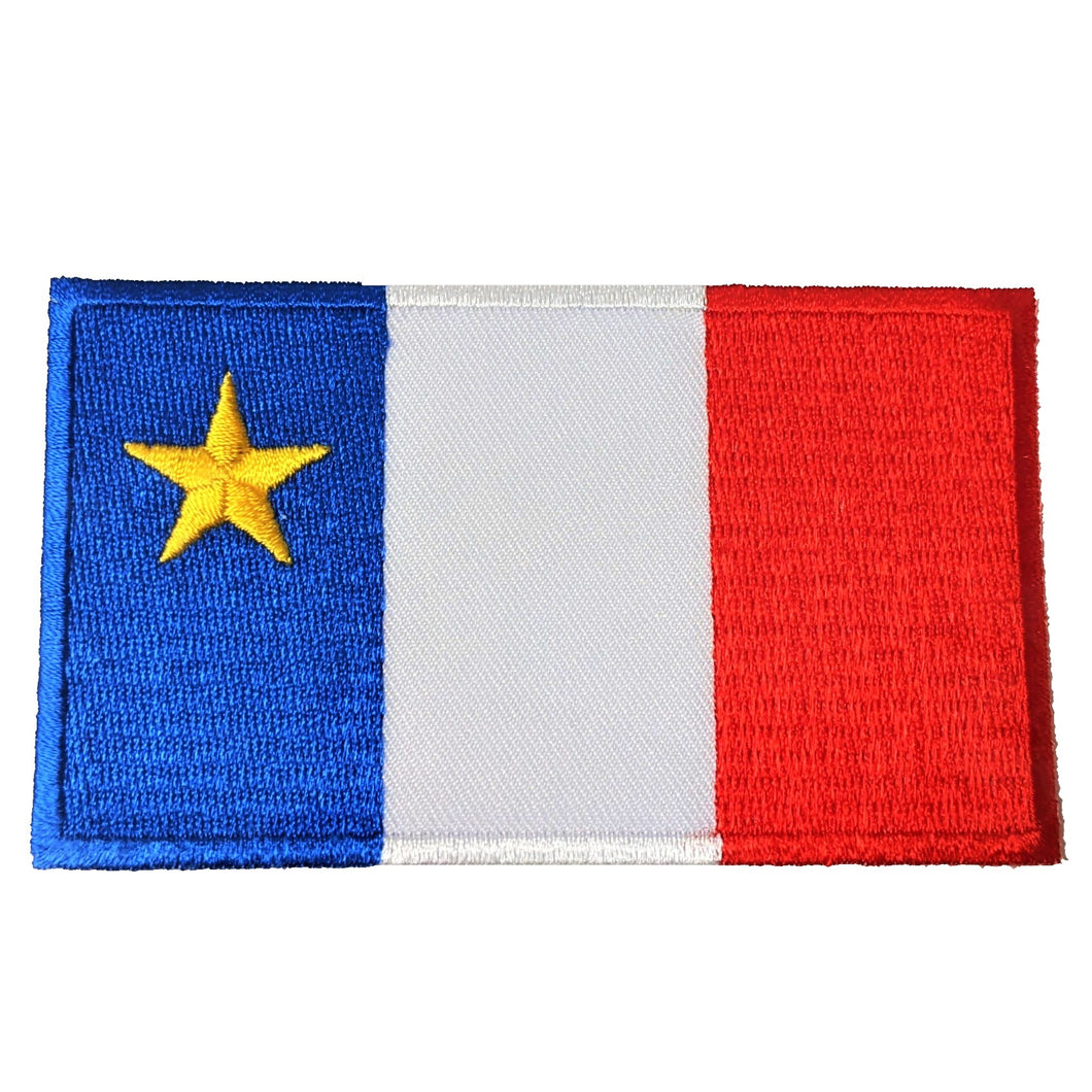 Écusson drapeau acadien