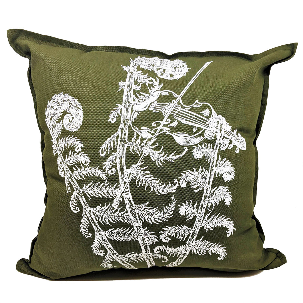 Fiddling Ferns Cushion Cover