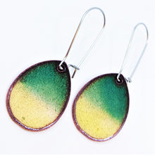 Load image into Gallery viewer, Horizon Teardrop Earrings (Green)
