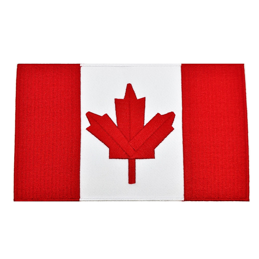 Grand écusson drapeau canadien