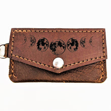 Load image into Gallery viewer, Moon Phase Card Clutch (Brown)

