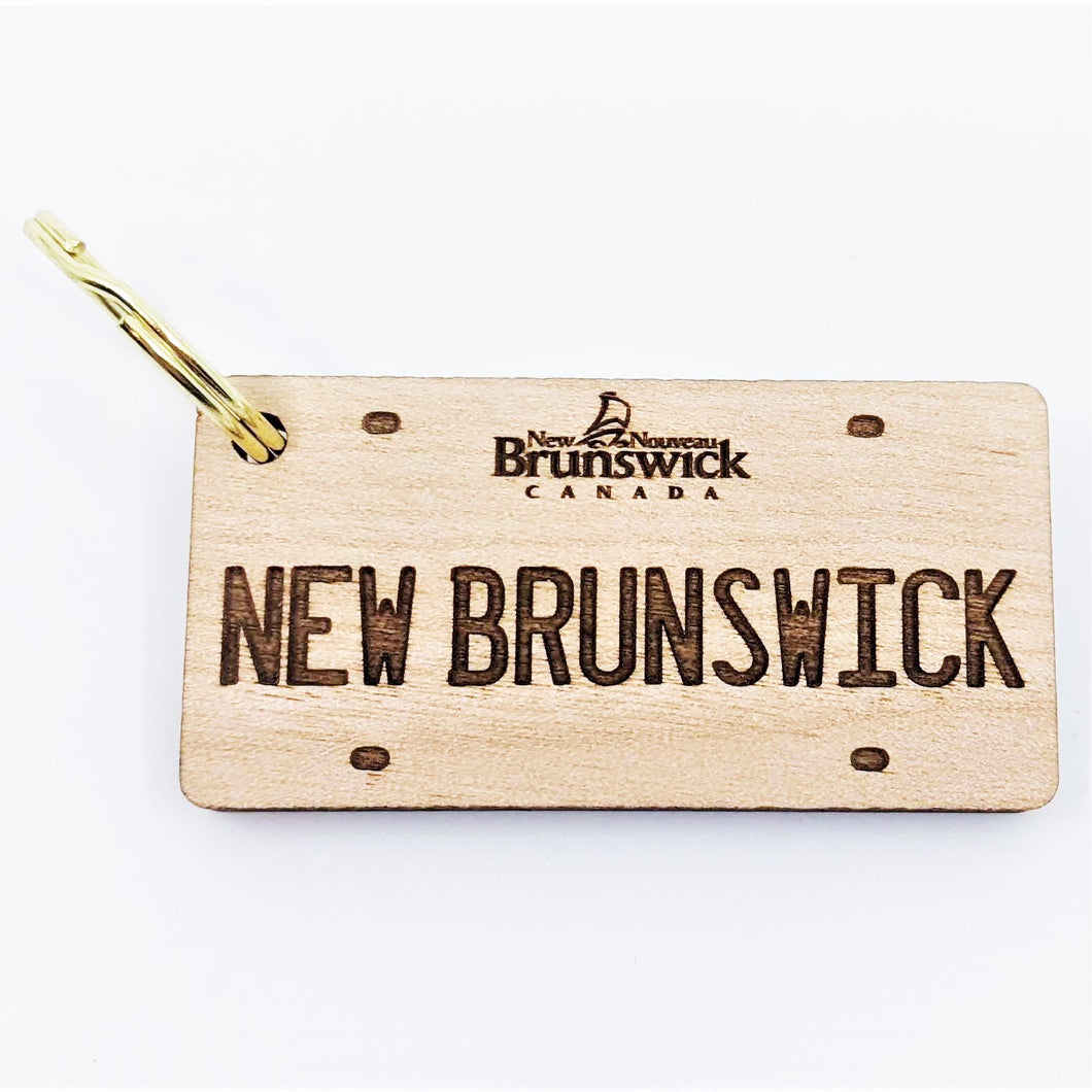 Porte-clés plaque d'immatriculation du Nouveau-Brunswick