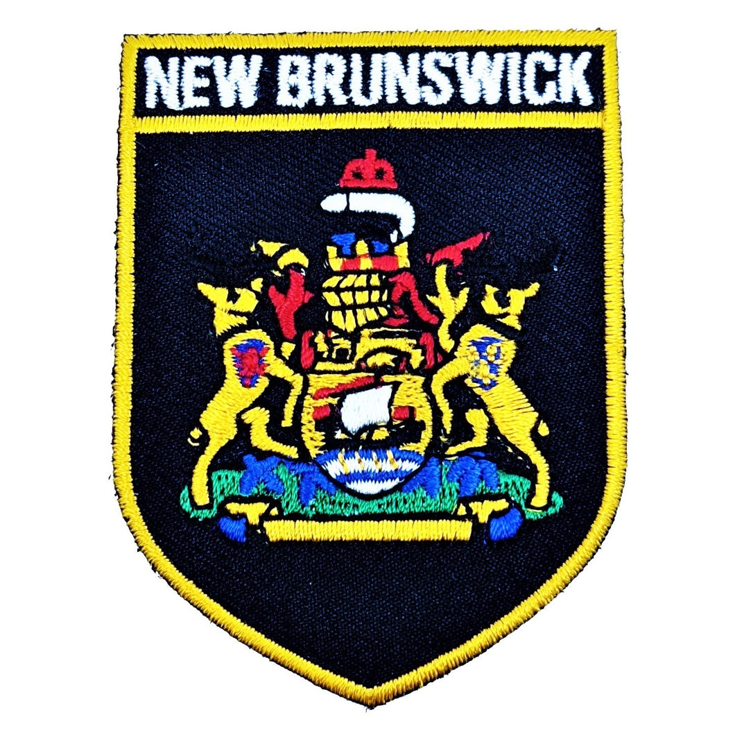 Écusson armoiries du Nouveau-Brunswick (Noir)