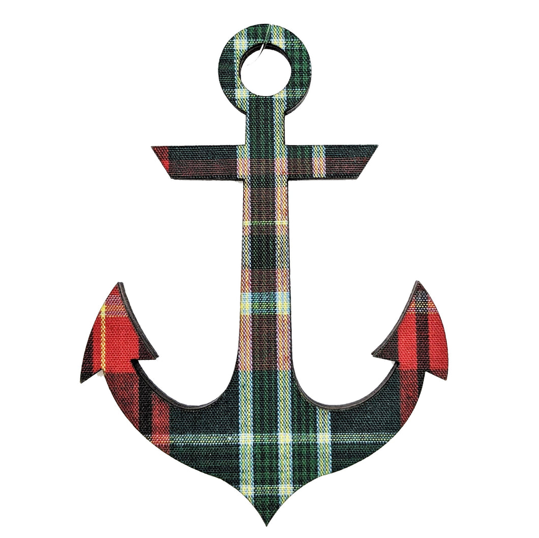 New Brunswick Tartan Anchor Ornament