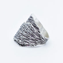 Load image into Gallery viewer, Silver Bark Adjustable Ring
