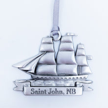 Load image into Gallery viewer, Tall Ship Pewter Ornament
